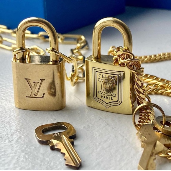 Louis Vuitton Jewelry - Louis Vuitton Lock and Key Gold Necklace